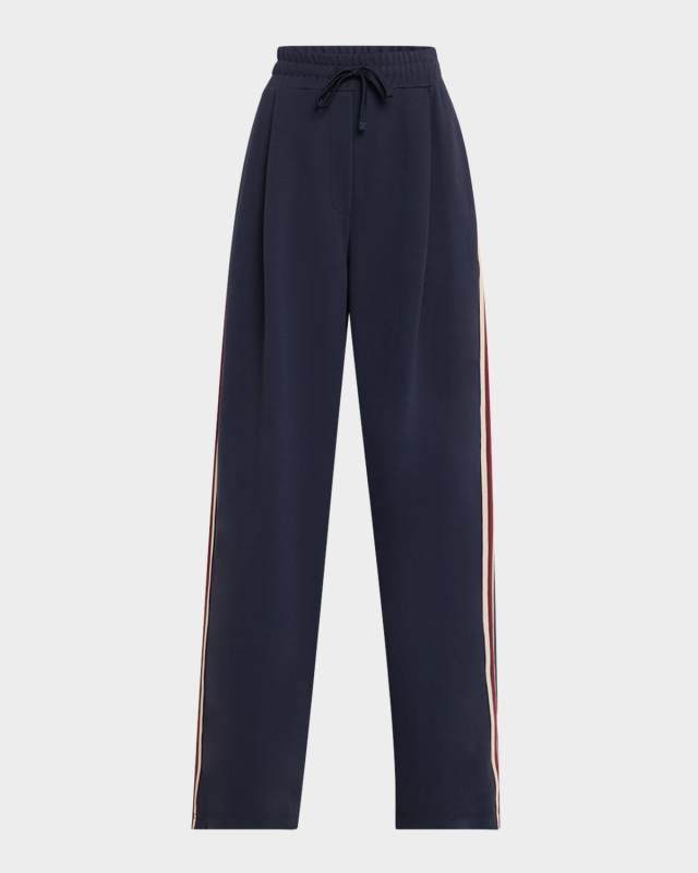 Marsala Wide Leg Drawstring Sweatpants